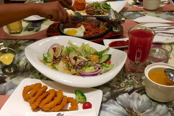 Halal food availability